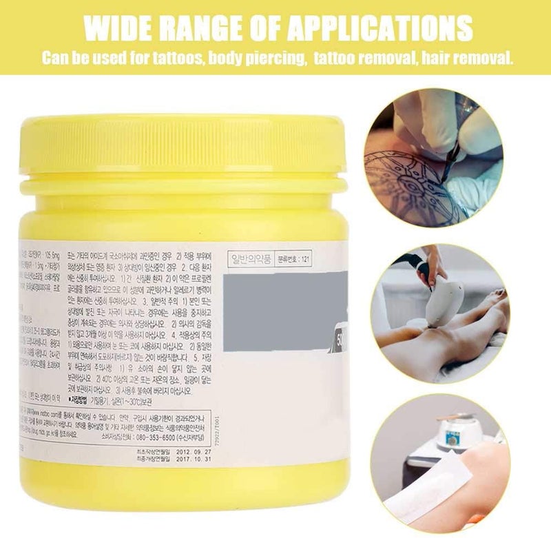 woobles Tattoo numbing cream strong 500g, Tattoo Numb Deep Numbing Topical Cream Pain Relieving Cream Fast Acting Laser Removal Microblading Cosmetic Procedure (10.56%) - Image 2